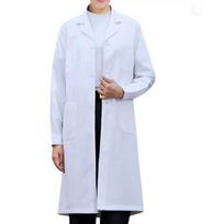 Moterų Vyrų Unisex Ilgomis Rankovėmis Baltas Laboratorinis Chalatas Su Įpjovomis Atverčiamomis Apykaklėmis Sagomis Medicinos Slaugytojo Gydytojo Uniforma Tunika Palaidinė 4XL white