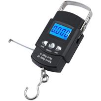 Fish Weighing Scale Luggage Scale Hanging Hook Fishing Scale with Measuring Tape Large Handle & Backlit LCD Display