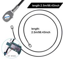 Heavy Duty Fitness Pulley Cable 98/118 Inch For Home Gym Pulley System Replacement Cable Durable Home Gym Fitness Accessory black