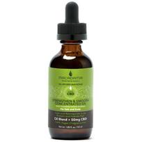 Maitinamasis, drėkinamasis koncentruotas aliejus sausiems plaukams ir galvos odai Macadamia Strengthen & Smooth Concentrated Oil MAM200115, 53 ml, su CBD aliejumi