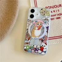 INS Korea Cute Character Cat Pop-socket Phone Griptok Holder For IPhone 17 Pro Max Samsung S26 Magnetic Foldable Stand Bracket