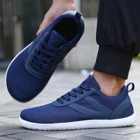 Vyriški plaštakos pirštų zonos Walking Shoes su nulinio kritimo neslystančiu guminiu padu, plačios versijos minimalistiniai barefoot batai, plokšti batai 2026 46 pilka spalva