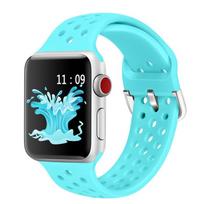 Silikoninis dirželis Apple Watch 45mm 44mm 41mm 42mm 46mm Ultra 2 49mm sportiniam kvėpuojančiam dirželiui iWatch 10 9 8 7 6 5 4 SE Correa S10-42MM 38 40 41mm dangaus mėlyna spalva