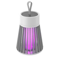 Mosquito Killer Lamp Electric Insect Zapper 2-in-1 USB Bug Trap with LED Light for Bedroom Outdoor Camping Wasps Gnats pilka spalva