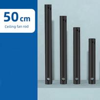 Diamond Brand Juodo lubinio ventiliatoriaus prailginimo strypas Ilgas prailginimo strypas 50 60 80 CM 1 M 1.2 M 1.5 M 50cm (Black)