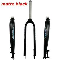 Aluminum Alloy Rigid Fork Oil Cast Special Shape, 26  27.5  29  700C, Disc Brake Only, for Mountain Bike & Road Bike matinė juoda spalva