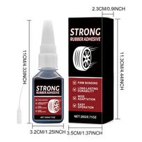 Rubber Glue Quick-Dry Repair Sealer Instant Rubber Glue Bonding Cement for Interior Dashboard Tire Headlights Handles Metals juoda