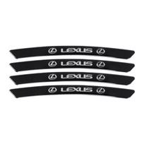 4PCS Wheel Rim Badge Decal For Lexus FSPORT LBX NX RX350h 450h ES UX300e GS GX IS LS LX CT LC RC GX460 CT200h IS250 220D IS200