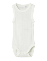 Name It - Nbmwang Wool Needle Tank Body - Berankovis smėlinukas - Balta