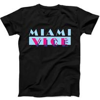 Miami Vice Cult  Movie  Music Limited Edition Gift Black T Shirt 78 M