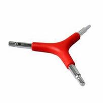 Portable Bicycle Cycling Skid Resistance Anti-slip Hex Key Wrench Hexagon Spanner Bike Repair Tool red