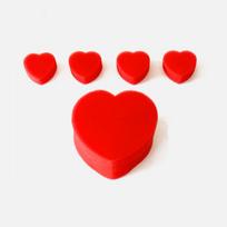 Sponge Hearts Valentine Wedding Close Up Magic Trick Magic Accessories Child Toys red