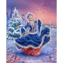 Diamond Painting Woman Who Dances In The Snow Diamand Painting 20X30CM