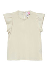 Vero Moda Girl - Vmpretty Ss Top Wvn Ga Girl - Palaidinės ir tunikos - Kreminė spalva