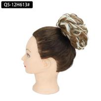 Plaukų priauginimas Elastinis Chignon Sintetinis Scrunchis Garbanotieji kudeles Plaukai Updo Donut Netikrų plaukų plaukų papuošalas moterims