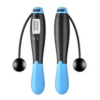 Cordless Jump Ropes Smart Electronic Digital Skip Rope Body Building Tools mėlyna