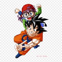 Pleistrai Drabužiams Krepšiui Užlyginami Terminiai Lipdukai Akira Toriyama Goku Arale Norimaki Raštas Plaunami Šilumos Pernešimas yellow