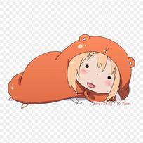 Umaru Himouto -chan Chibi Lyginami pleistrai ant drabužių DIY Plaunamas T-shirt Terminis lipdukas ant drabužių Pleistras orange