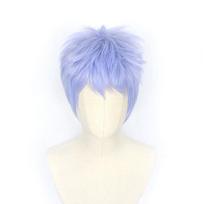 Tokyo Revengers Takashi Mitsuya Cosplay Perukas Anime Violetinis Gradientas Trumpų Plaukų Karščiui Atsparus Sintetinio Pluošto Plaukai + Nemokamas Peruko Tinklelis Vyrams mėlyna