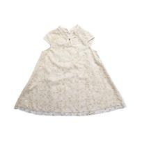 Kinietiško stiliaus mergaičių sijonas, kūdikių Cheongsam retro stiliaus princesės suknelė 140cm balta