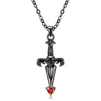 Skeleton Time Gear Wheel Skull Pendants for Necklace Real 925 Sterling Silver CZ Necklaces Castle Pendant Jewelry for Women Fashion Halloween Gift gray