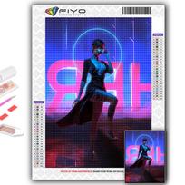 5D deimantų tapyba Cyberpunk Sexy Art DIY Deimantinis Siuvinėjimas Kalnų krištolas Namų apdaila Full Round 20X30CM