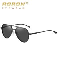 AORON aliuminio magnio rėmelis dieniniai naktinio matymo poliarizuoti saulės akiniai madingi lauko anti-glare UV400 žvejybos vairavimo akiniai juoda
