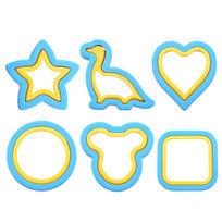 Plastic Material Sandwich Maker Sandwich Cutters Bread Cutting Moulds Plastic Material for Adult Boy Girls Breakfast blue