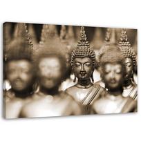 Spaudinys ant drobės Brown Buddha Feng Shui 60x40 smėlis