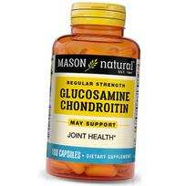 Gliukozamino chondroitino kompleksas, gliukozamino chondroitino reguliarus stiprumas, Mason Natural 100 kaps. (03529003) 100caps