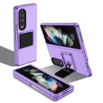 Apsaugos nuo prakaito sulankstomas telefono dėklas, skirtas Samsung Galaxy Z Fold 4 Fold4 Fold3 Fold 3 5g Zfold4 Zfold3 Hard PC, atsparus smūgiams for Samsung Z Fold 4 violetinė