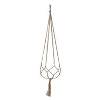 (Nikita) Macrame augalų pakabos Kabantys krepšelis Pakabinamas augalų laikiklis Bohemian Decor Plant One Size balta