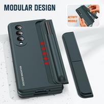 Anti-Shock viso kūno apsauga Zfold4 Coque dėklas, skirtas Samsung Galaxy Z Fold4 Fold 4 5g Zfold4 grūdinto stiklo plėvelė Funda for Samsung Z Fold 4 žalia