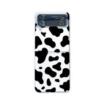 For Samsung Galaxy Z Flip 4 3 Case Animal Pattern Painted Transparent Shockproof Hard Back Cover For Samsung Z Flip4 Zflip3 Case For Samsung Z Flip 4