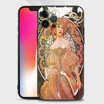 Shell For Iphone 14 13 12 11 Pro Max Mini Xs Max Xr X 7 8 Plus 6s Silicone Case Cover Fundas Art Poster Alphonmucha Slim For iPhone 6 6S Plus pink