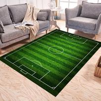 Futbolo elementų kilimas Namai prie lovos Svetainės sofos antklodė Svetainės apdaila Neslystantis grindų kilimėlis Miegamojo kėdės kilimėlis 40x60cm gray