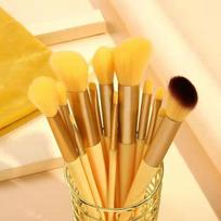 13 vnt. A rinkinys minkštų pūkuotų makiažo šepetėlių, skirtų kosmetikos fondui, skaistalai, pudra, akių šešėliai Kabuki Blending Makeup Brush grožio priemonės