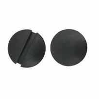 2 × pjovimo bėgio grindų lizdo disko guminės pagalvėlės adapteris, skirtas suvirinimo šoniniam JACKPAD black