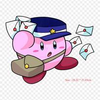 Kirby Kirby Star Ultra Iron on Heat Transfer Printing Vinyl Patches Sticker for Clothes DIY Appliques Washable Patches blue
