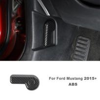 Automobilio vairo durelių rankenos apdaila centrinės konsolės dangtelio apsauginis lipdukas skirtas Ford Mustang 2015 Up ABS automobilių priedai anglies pluoštas juodas Bonnet switch