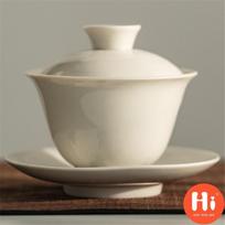 Hi Keraminis arbatos puodelis Gaiwan, rankomis dažytas arbatos puodelis su lėkšte, gėrimais, 175 ml gray