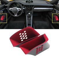 2pcs Car Door Armrest Storage Box Organizer Car Interior Armrest Storage Case Red Car Accessories for Porsche 911 Boxster black
