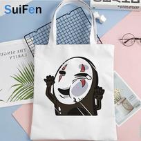 Kaonashi shopping bag jute bag bolsas de tela grocery eco bag ecobag boodschappentas fabric reciclaje cabas 24*26cm