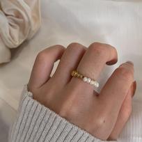 1 vnt. perlų grandinėlės nuostabūs žiedai moterims, poroms, jubiliejui, šventės vakarėliui, papuošalų aksesuarai 17mm sidabras