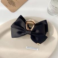 Fashion Big Bow Hair Claws Bow-Knot Hair Grab Clip Metal Hairpins Barrette Hair Clip Hair Accessories YSX juoda