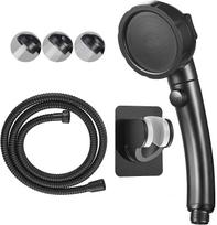 High Pressure Handheld Shower Head with ON/OFF Pause Switch 3 Spray Modes Water Saving Showerhead, Detachable Puppy Shower Accessories black