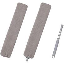 Vakuuminis šepetys su nerūdijančio plieno teleskopiniu strypeliu, plaunamu buitiniu mikropluošto valymu Duster Baldams grindų sofa ir po lova 43x16x3cm gray