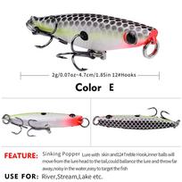 Micro object wavelet Palo lure 4.7cm 2g lure fake bait plastic hard bait horse mouth curling mouth biomimetic bait