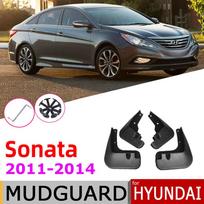 Automobilio purvasaugiai Hyundai Sonata YF i45 6-os kartos 2014 2013 2012 2011 Sparno purvo apsaugos Atvartai Purvo atmuštuvo Purvasaugiai 2011-2014 juoda