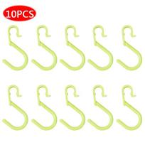 10 vnt Nešiojama virtuvė Vonios Spinta Spintelės Kabliukai Namų S formos drabužių kabykla 10PCS
